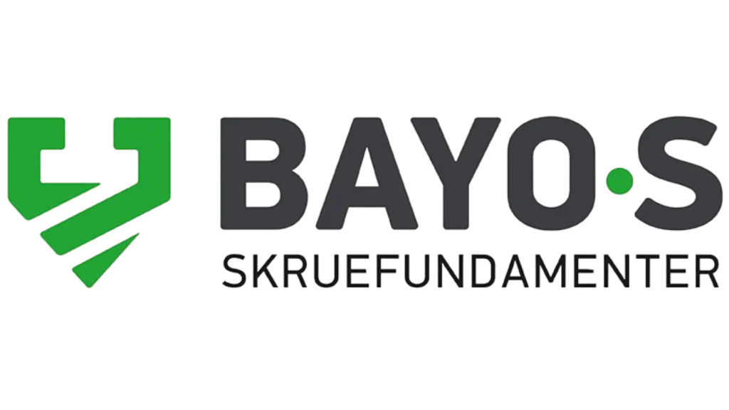BAYO.S Skruetundmester logo med grønne og sorte elementer.